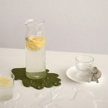 韩版创意简约硅胶云朵杯垫 橡木叶锅垫 松鼠餐垫 小白兔硅胶杯垫