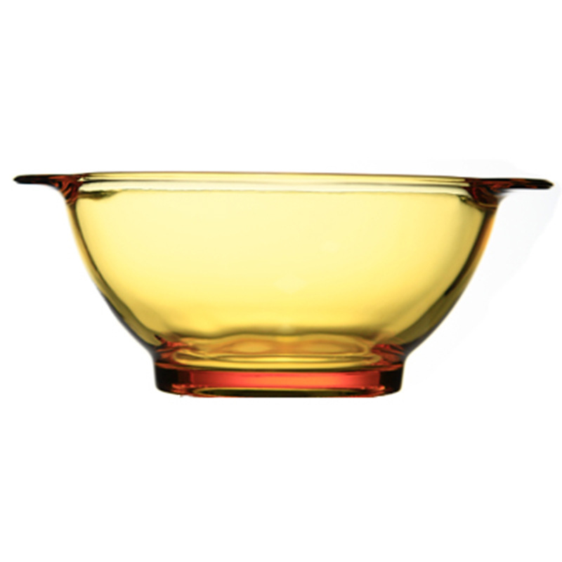 高硼硅玻璃沙拉碗琥珀色餐具和面盆面碗汤碗网红餐具ins套装 创意