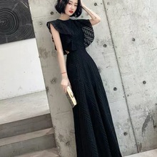 法式连衣裙女黑色晚礼服感高贵显瘦轻奢平时可穿