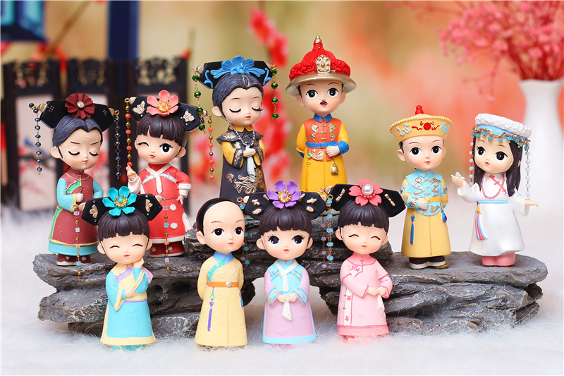少女心宫廷古风清宫格格传盲盒手办摆件潮流手办创意女孩装饰礼物