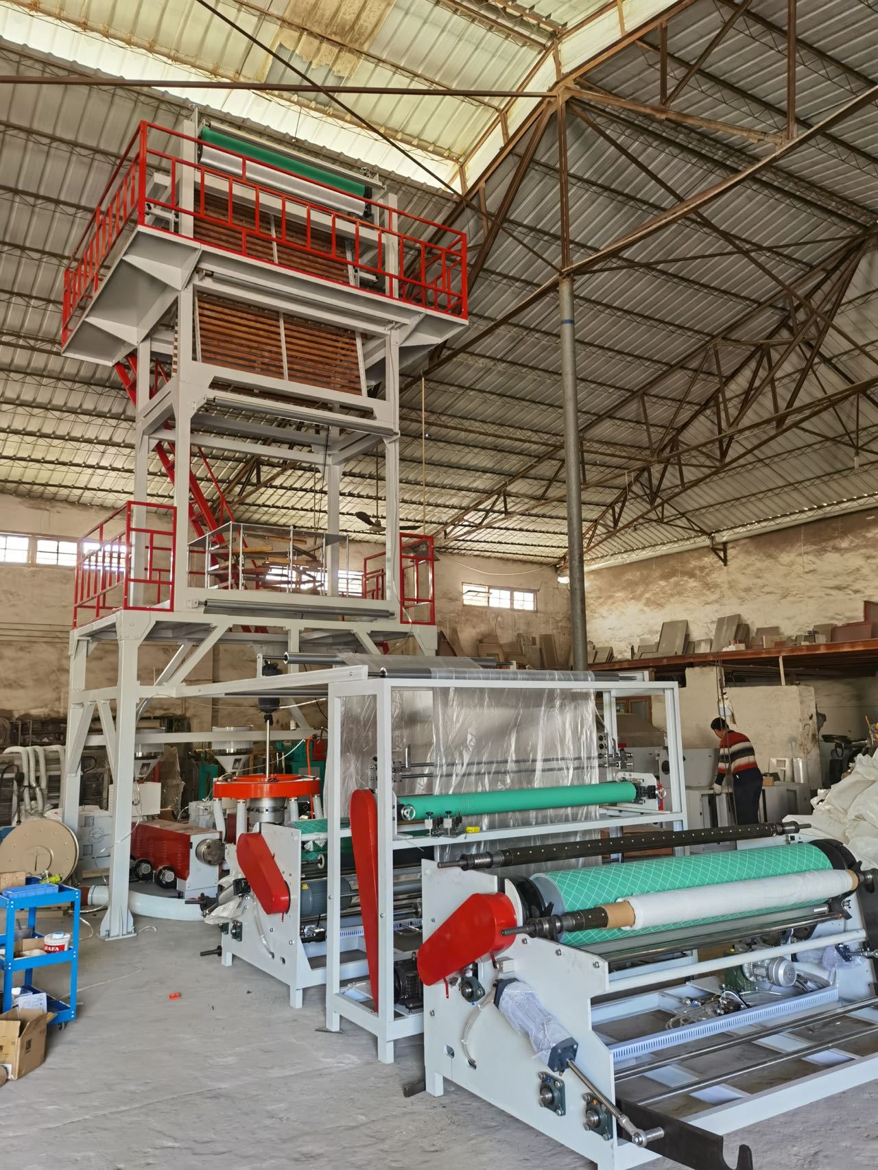 塑料袋聚丙吹膜机