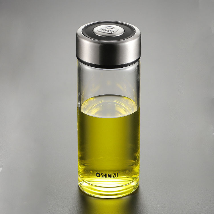 清水单层玻璃杯加厚大容量透明水杯男女士便携办公泡茶水杯子