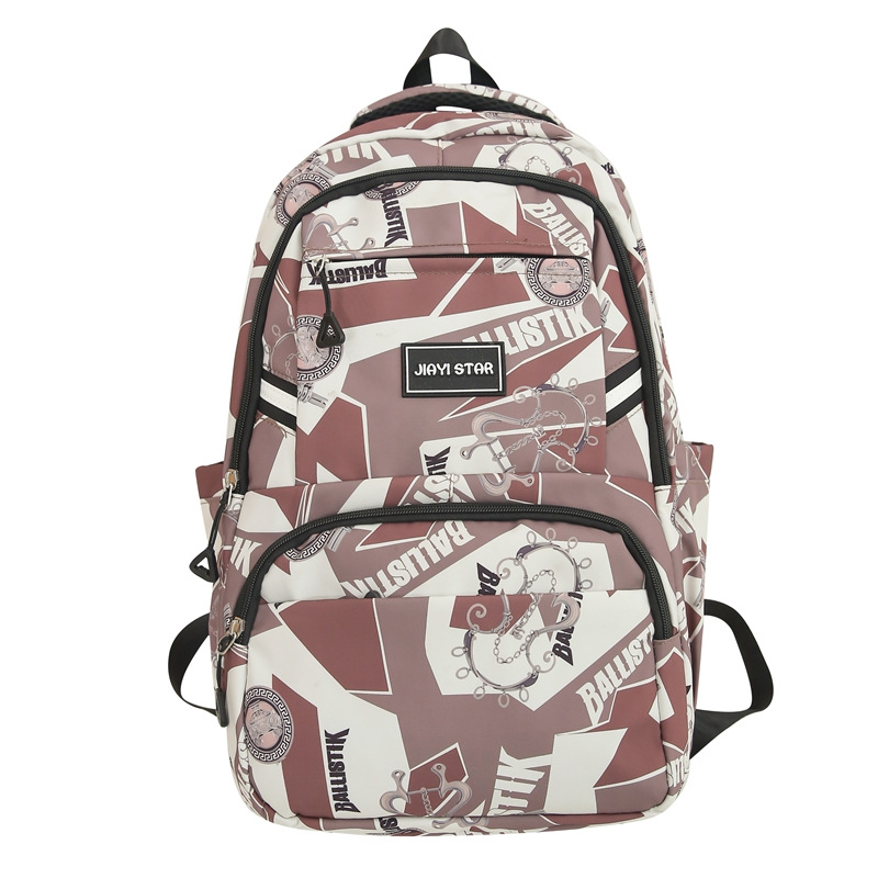 Backpack Large Capacity Fashion Trendy Ins Fashion Brand Schoolbag Men's Korean Style Female High School Campus Junior High School Student Backpack