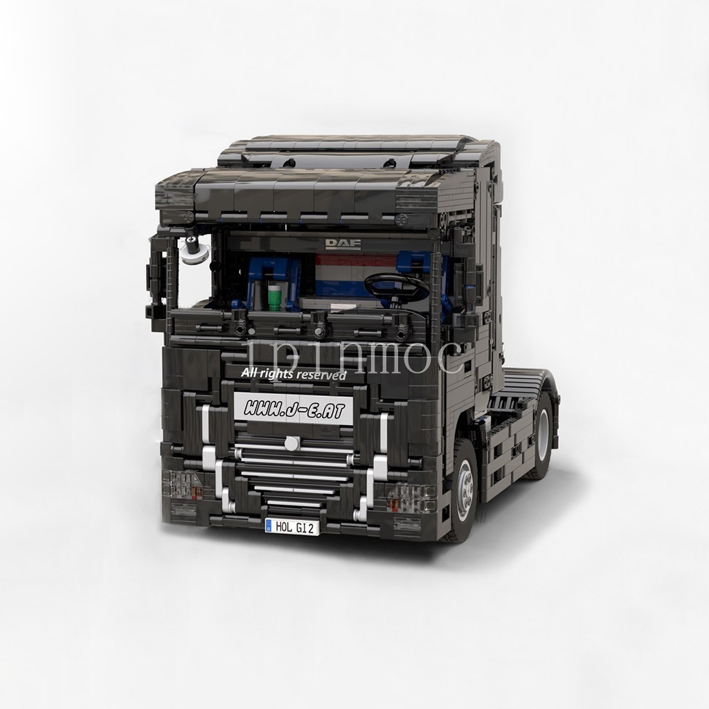 moc-33481 daf xf460 重型拖头卡车 国产积木 兼容乐高科技-阿里巴巴