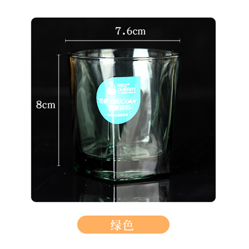 Factory Supply Wholesale Glass Cup Colorful Transparent Cup Crystal Whiskey Beer Steins Hotel Glass Water Cup