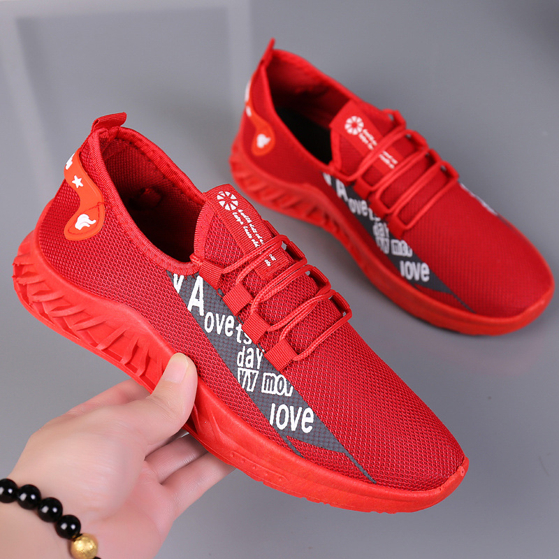 Men's Shoes 2023 Summer New Men's Casual Mesh Surface Shoes Sneaker Popular Running Shoes Cross-Border Men's Shoes Wholesale