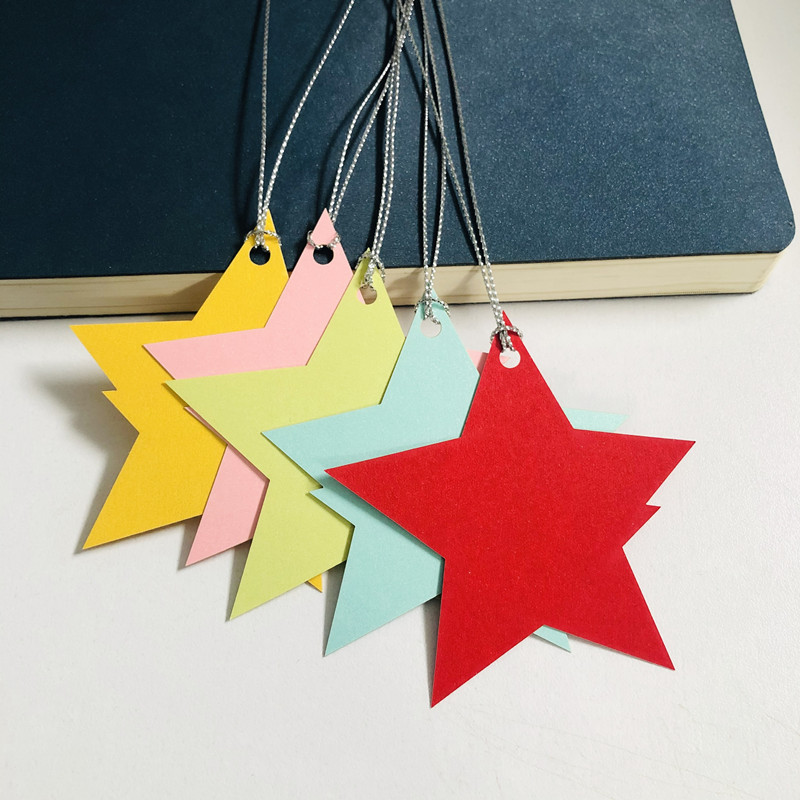 新款中秋国庆节许愿卡五角星卡片活动心愿墙装饰贴卡留言卡祝福卡