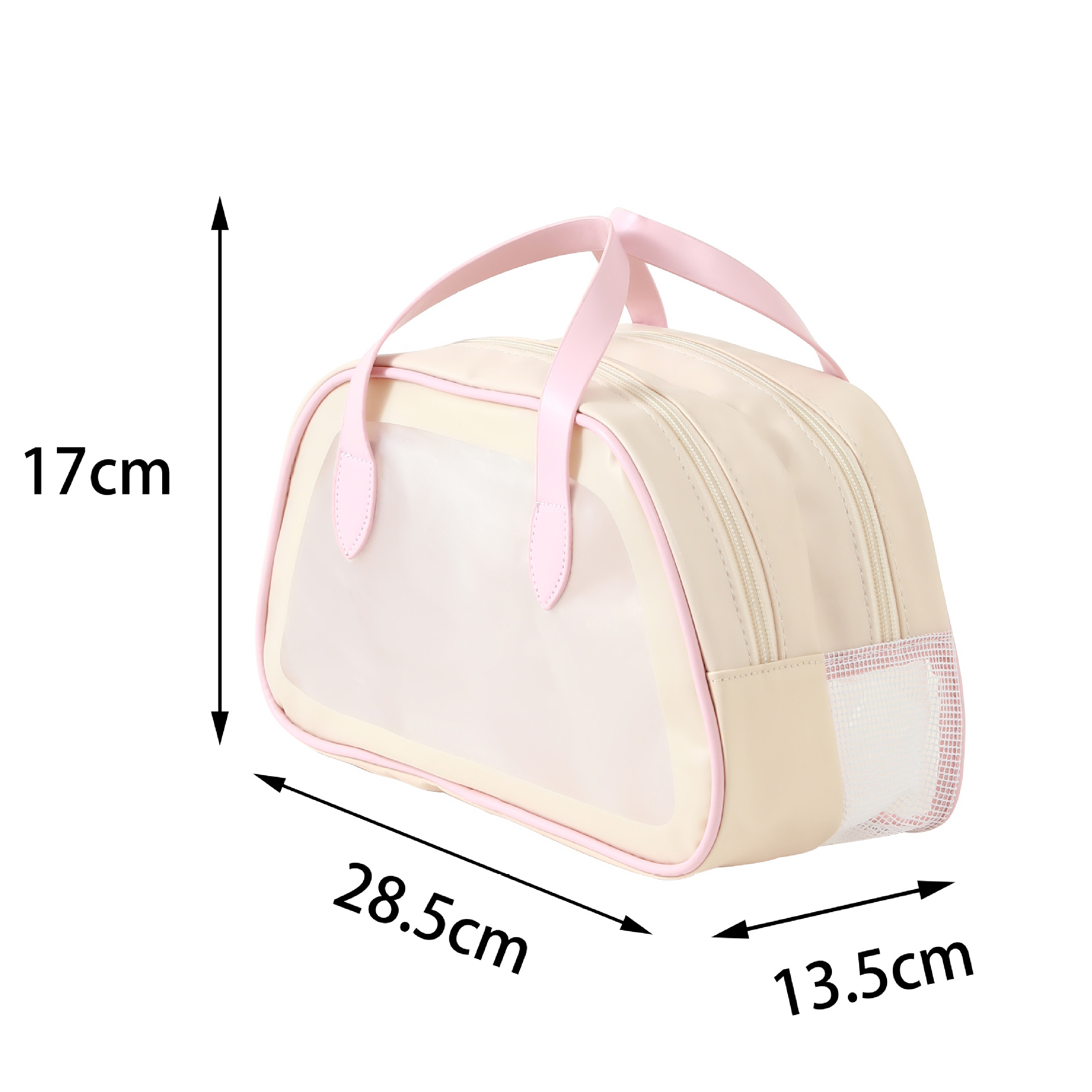 Trapezoidal Dry Wet Separation Wash Bag Cosmetic Bag Women's Portable Large Capacity Travel Buggy Bag Swimming Bath Water-Proof Bag