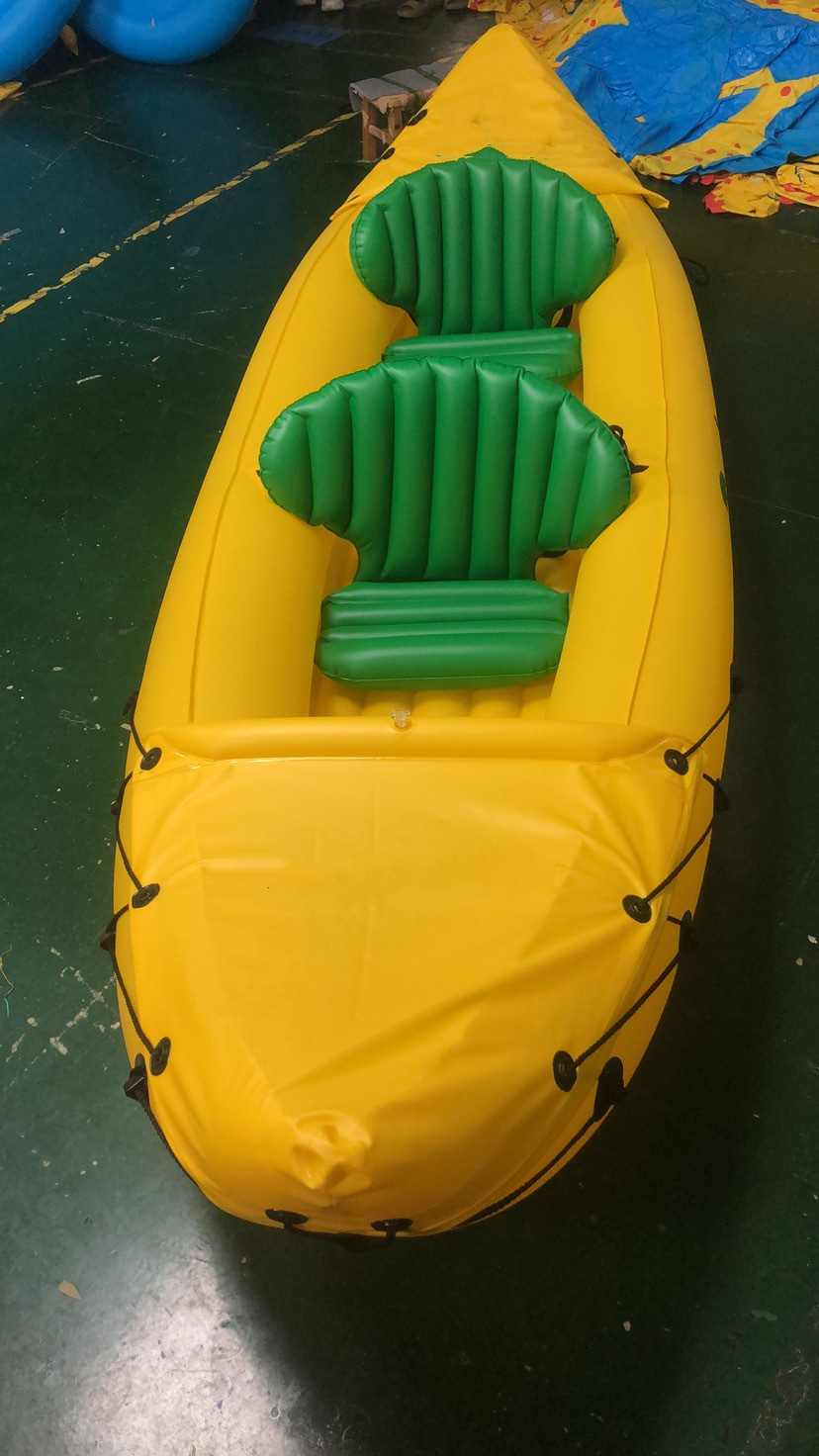 钓鱼船pvc充气皮划艇浮排加厚新款跨境亚马逊欧美漂流船双人滑水