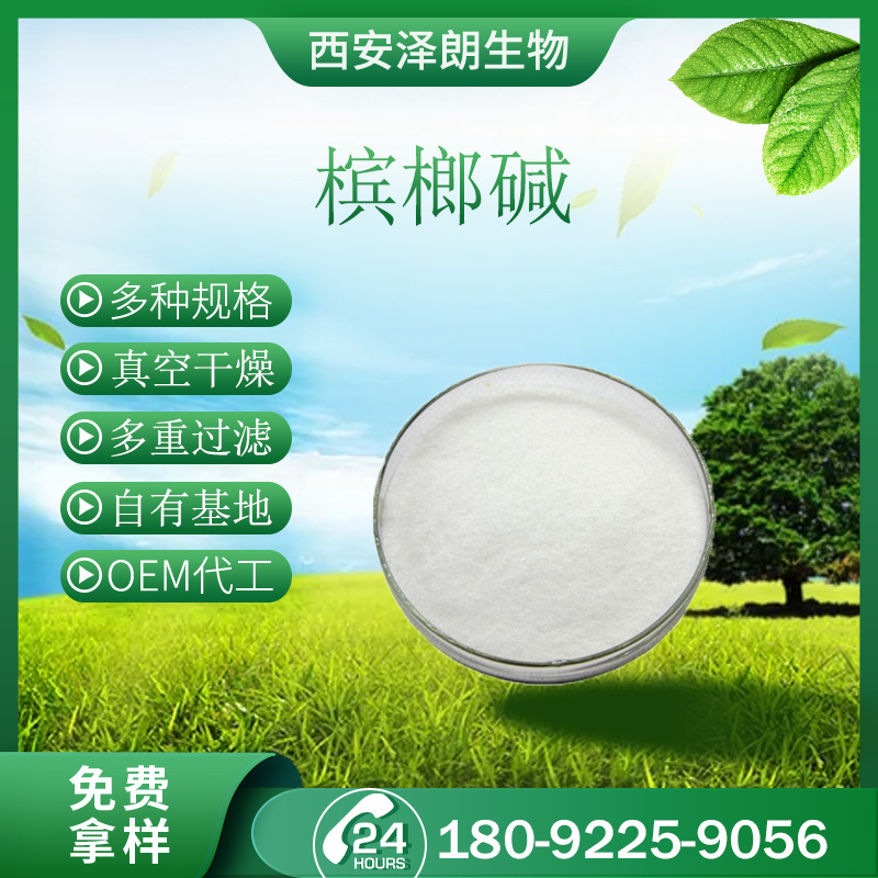 槟榔碱98槟榔碱氢溴酸槟榔碱槟榔提取物10g袋起批量大价优