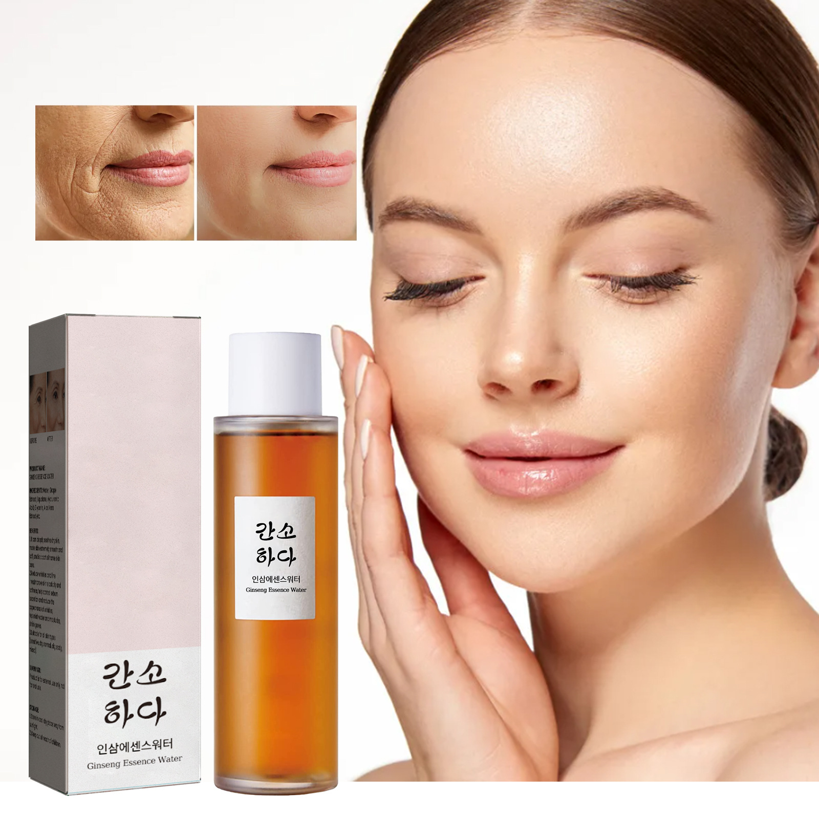 Jaysuing Ginseng Essence Repair Skin Dull Fading Wrinkle Brightening Skin Essence