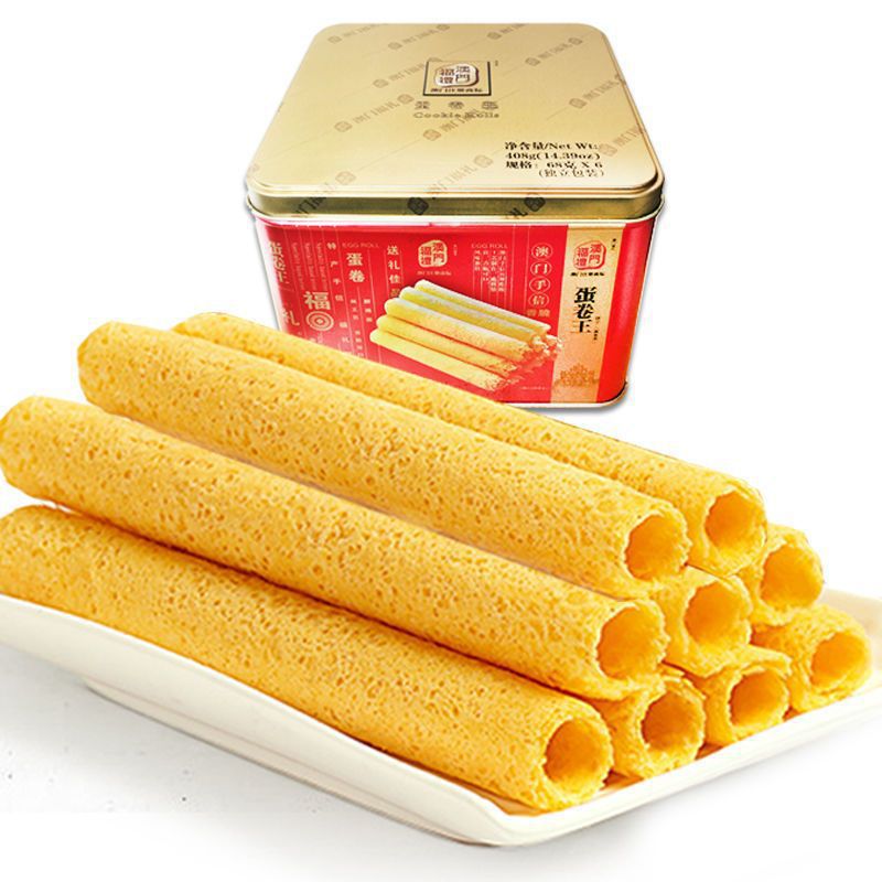 香港广东澳门特产传统糕点零食小吃批发整箱福礼盒年货蛋卷王批发
