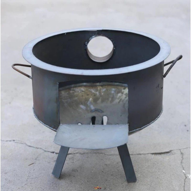 老式传统柴火炉烧水材火炉子室户外炉子灶台炉冬季厨房烧材火地锅