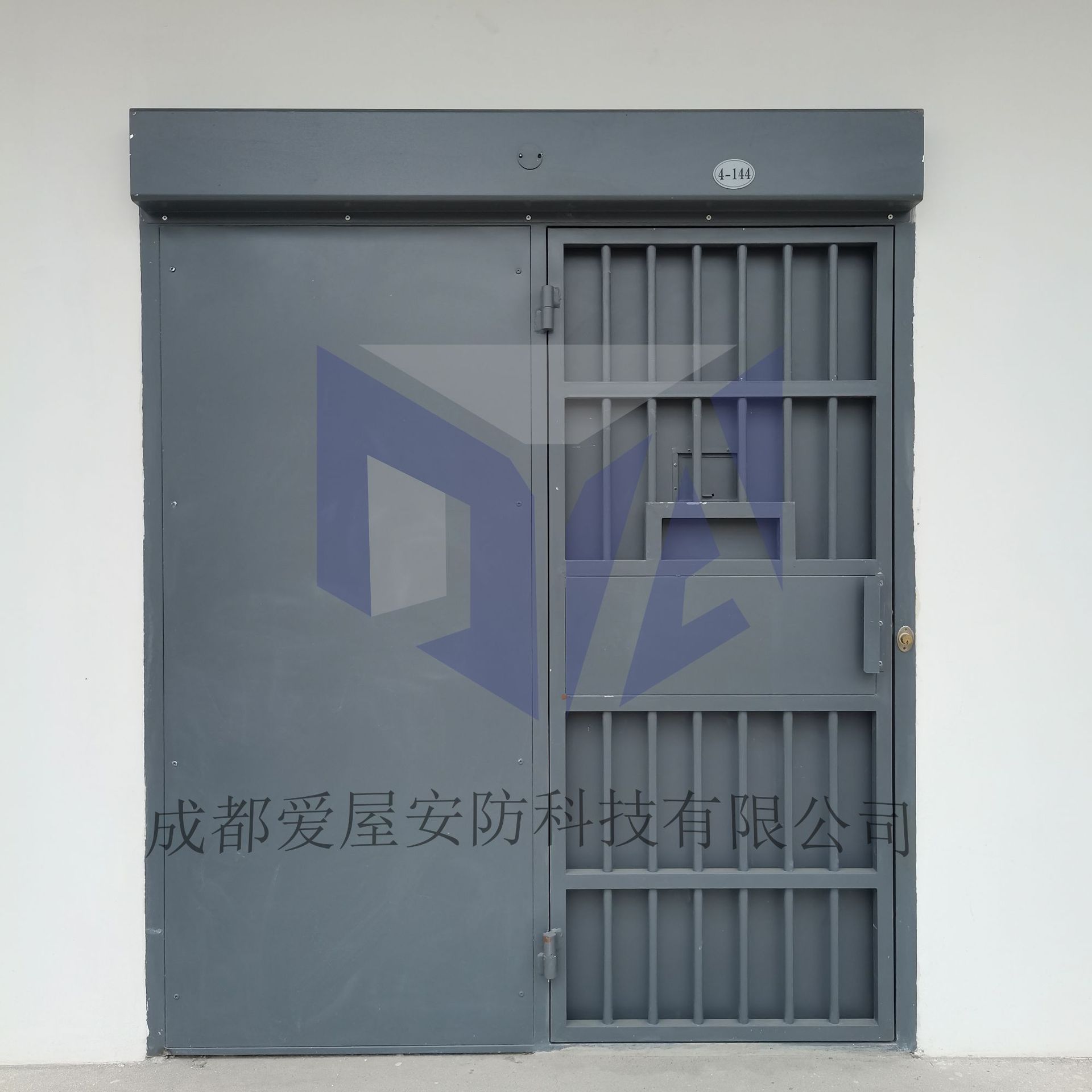 看守所监狱门监室钢制门监仓门通道栅栏放风场电动平移ab大门