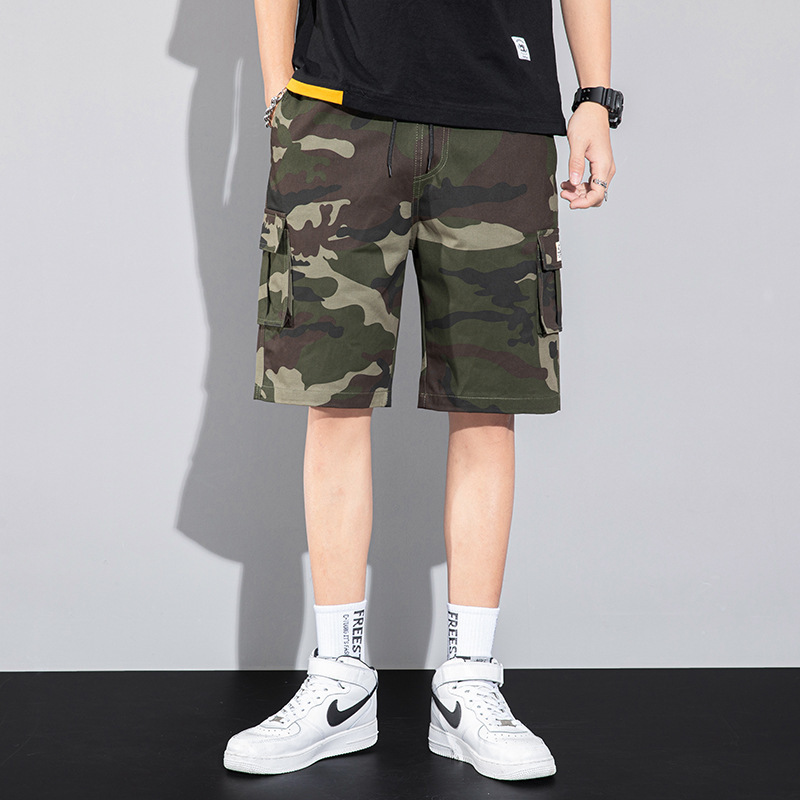 Men's Shorts Men's Summer Korean Style Trendy Loose Camouflage Fifth Pants Sports Fifth Pants Trendy Casual Working Pants