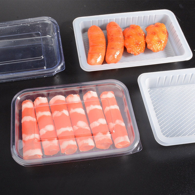 一次性饭盒外卖快餐便当水果打包盒塑料加厚长方形保鲜盒透明带盖