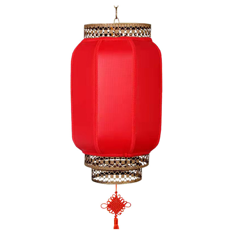 Wholesale New Year Red Lantern Outdoor Layout in Chinese Antique Style Sheepskin Lantern Outdoor Balcony Jubilant Decoration Lantern