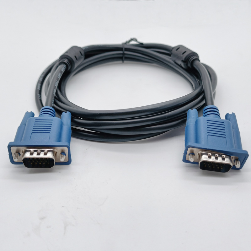 5米vga高清线 3 5vga 15针对15针公对公液晶显示连接线