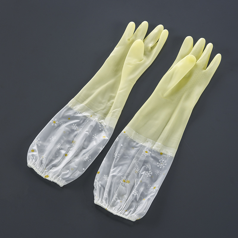 夏季家务手套女硅胶园艺工地劳保丁睛pvc手套作业手套浸胶手套