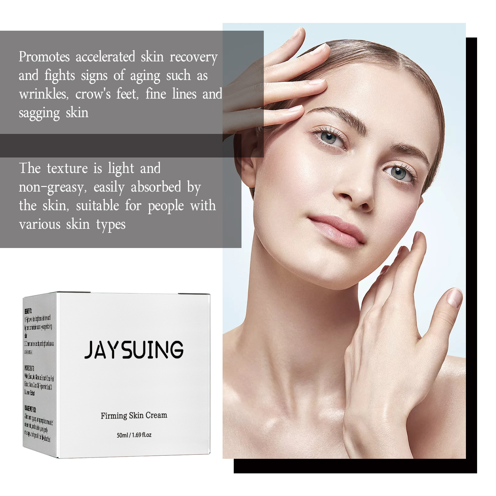Jaysuing Wrinkles Tightening Cream Fading Wrinkle French Lines Firming Cream