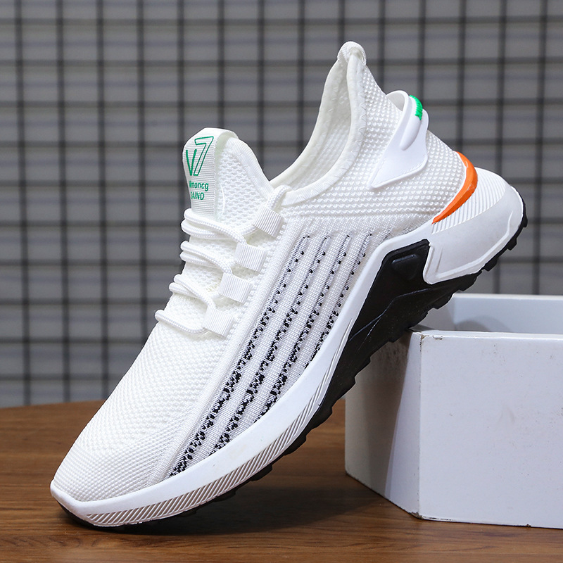 Men's Shoes 2021 Summer New Sports Shoes Men's Breathable Casual Running Shoes Korean Trendy Student Shoes Factory Wholesale