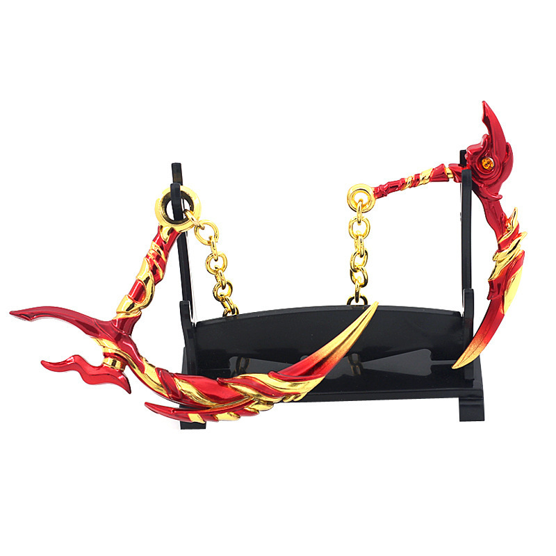 斗罗-大陆11厘唐三外附魂骨八蛛矛进化版合金武器模型全长35厘米