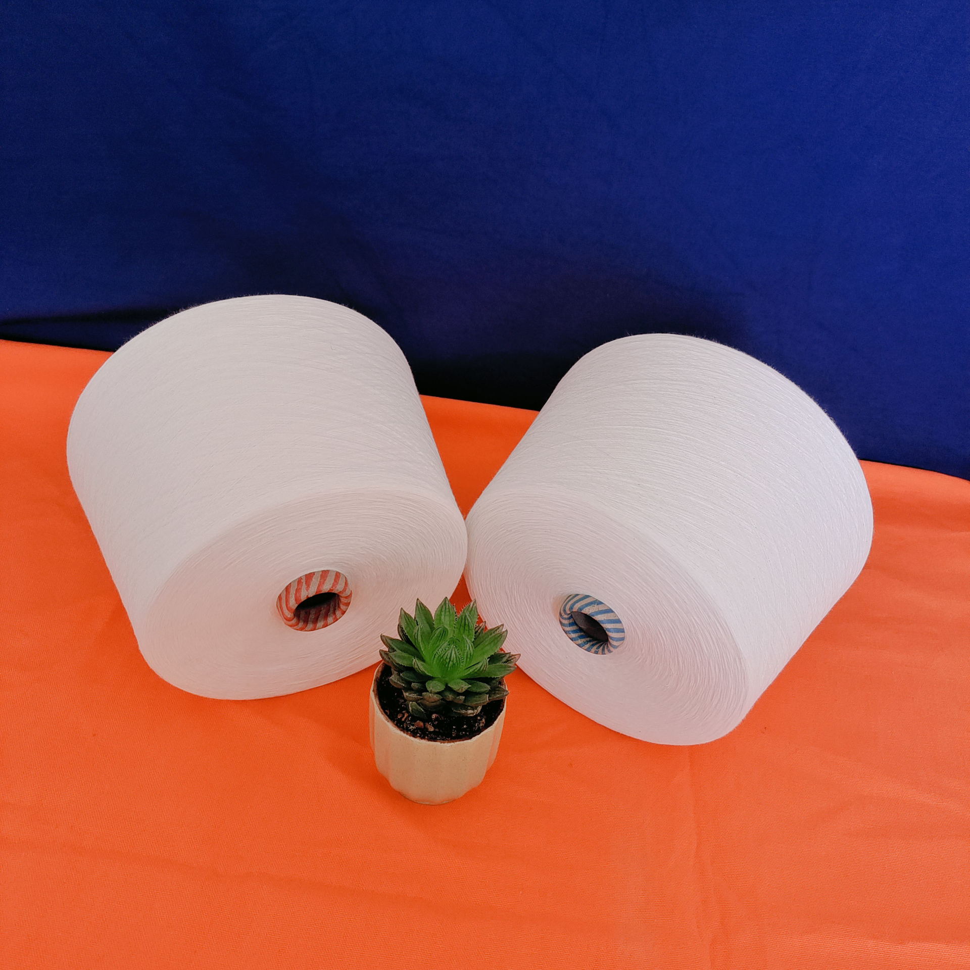 长绒棉纱 纯棉包芯纱 纯棉强捻纱 提供grs证书华棉纱线2308xx