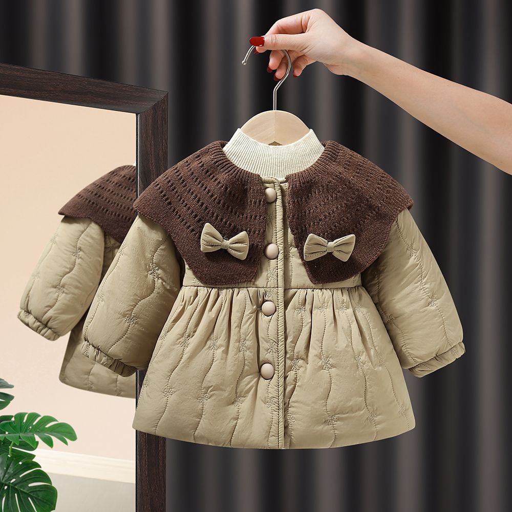 女童棉服加绒冬装2025新款洋气儿童棉衣加厚棉衣外套冬季宝宝棉袄