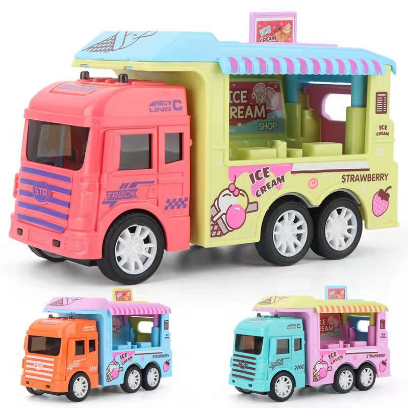 Cross-Border Children's Toy Car Police Car Tank Simulation Bike Boys and Girls Inertia Car Toy Wholesale
