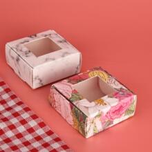 手工皂包装盒正方形印刷手工皂盒小首饰bb包装卡通喜糖礼品diy