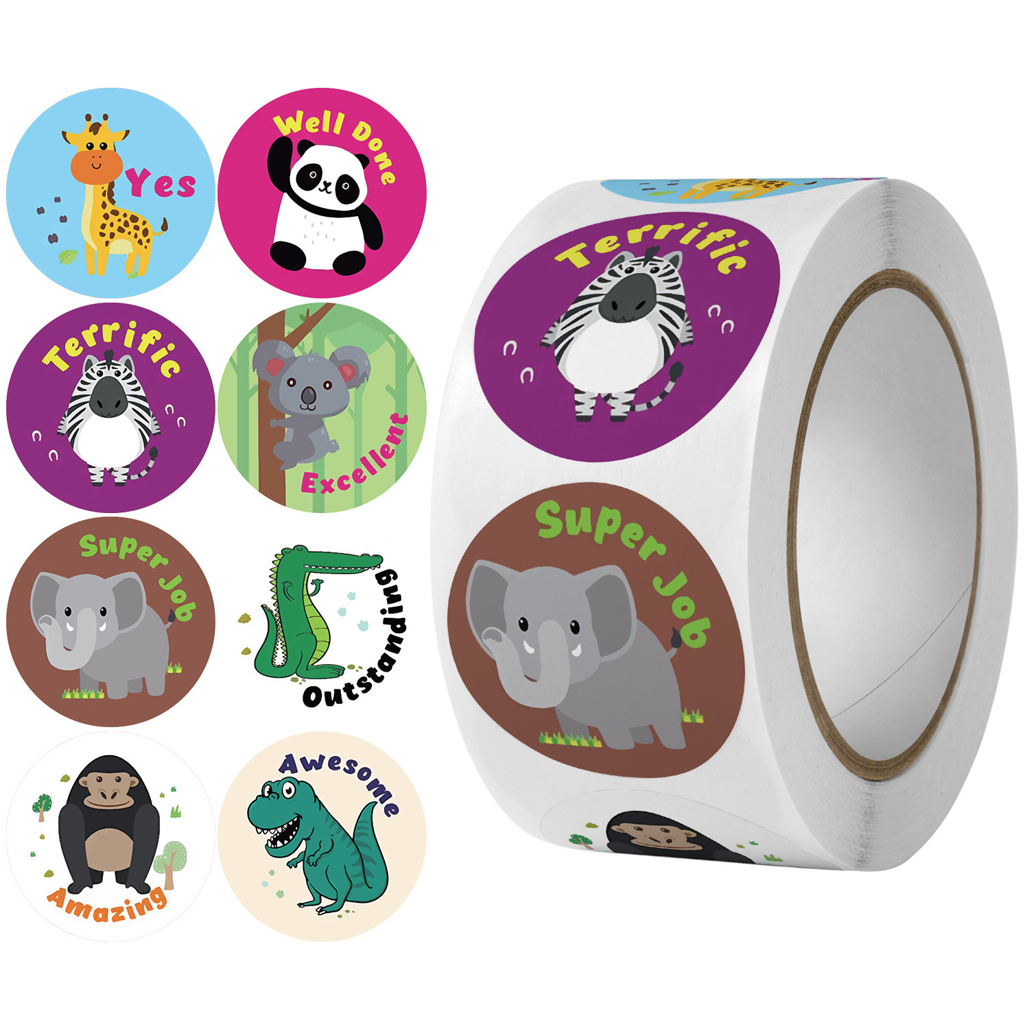 Children's Cartoon Animal Stickers