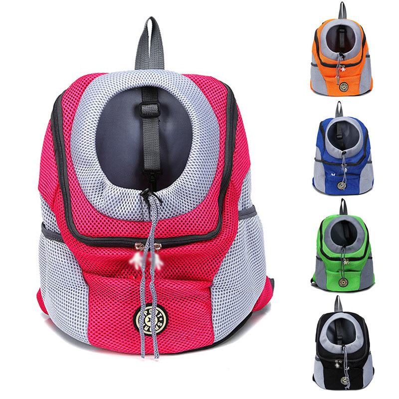 Factory Direct Supply Pet Bag Travel Portable Dogs and Cats Backpack Dog Breathable Chest Bag Pet Supplies
