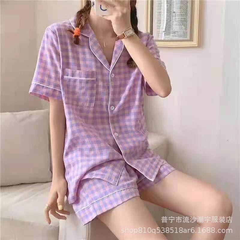 Southeast Asia Southeast Asia Pajamas Women's Short-Sleeved Shorts Summer Cartoon Ladies Home Leisure Suit Wholesale