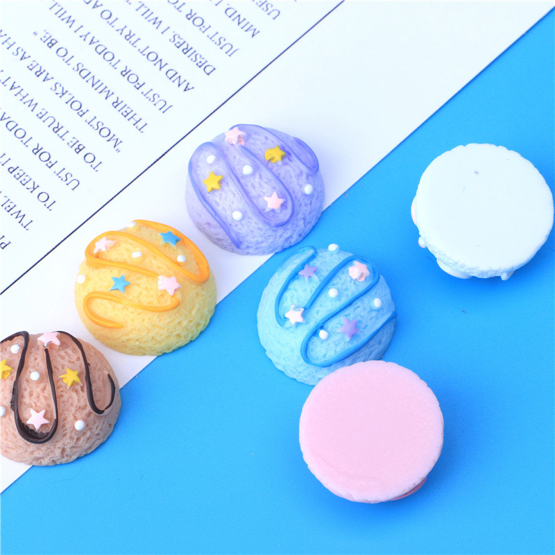 Simulation Candy Toy Five-Star Ice Cream Ball Ice Cream Resin Accessory Material Package DIY Homemade Phone Case Decoration