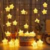 led Lamp string birthday decorate lovely Flaky clouds star Smiling face Night light children Room decorate