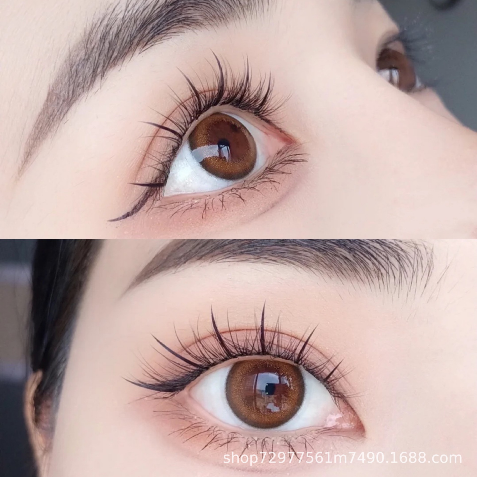 月儿公主鱼尾a型仙女毛下睫毛五排混合装假睫毛女超自然单簇朵毛