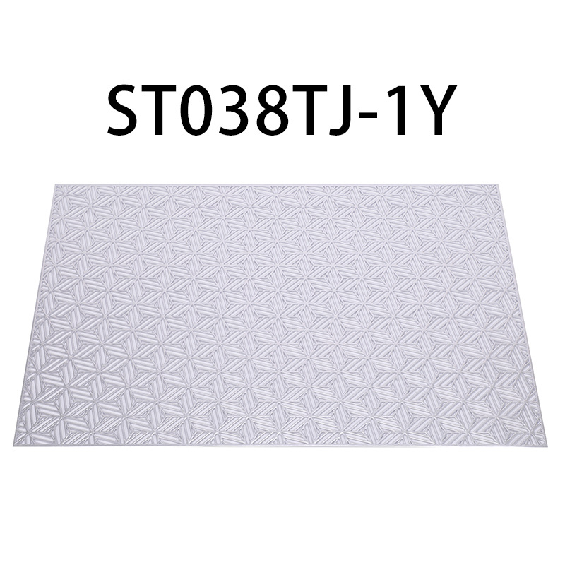 Nordic PVC Placemat Creative Square Hollow Heat Proof Mat Hotel Restaurant Non-Slip Coffee Cup Mat Simple Table Mat