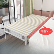 铁艺儿童拼接床加宽床单人床无床头护栏铁床边床婴儿床可调节高度