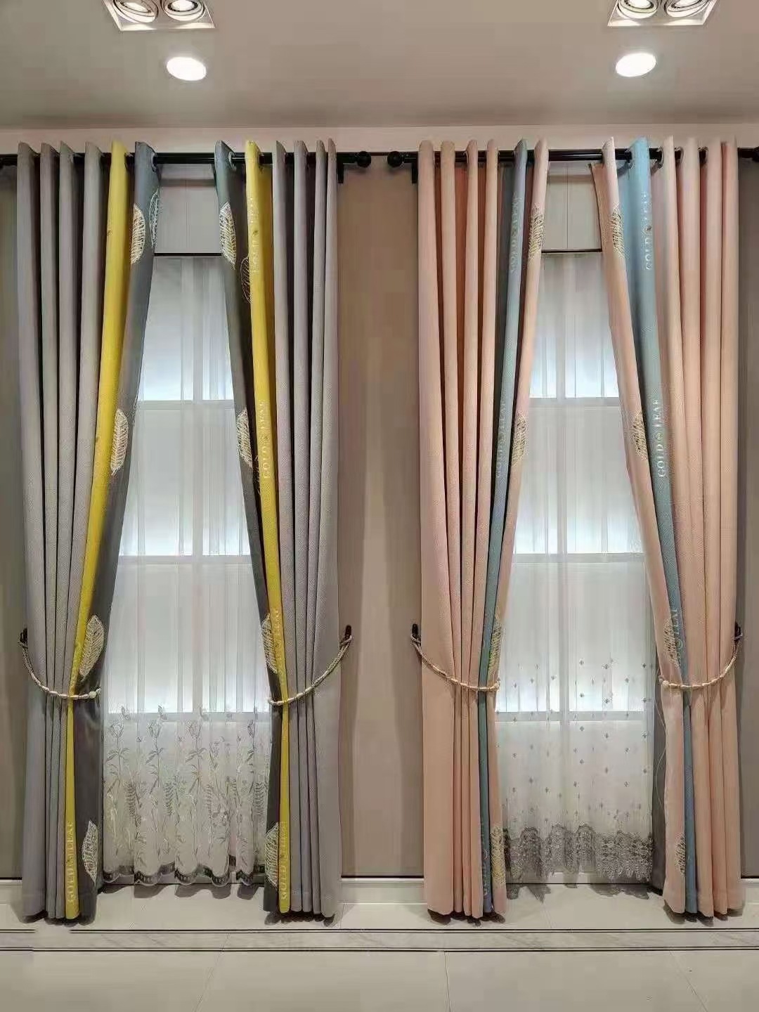 2021下半年新品无缝拼接窗帘布 加高拼接窗帘面料