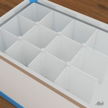 小冰柜隔断分格隔栏冰箱隔层层架置物架内置分层雪糕柜耐用网格架