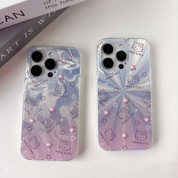 羽纱满屏kitty猫适用苹果15promax手机壳iphone14imd11女12可爱13