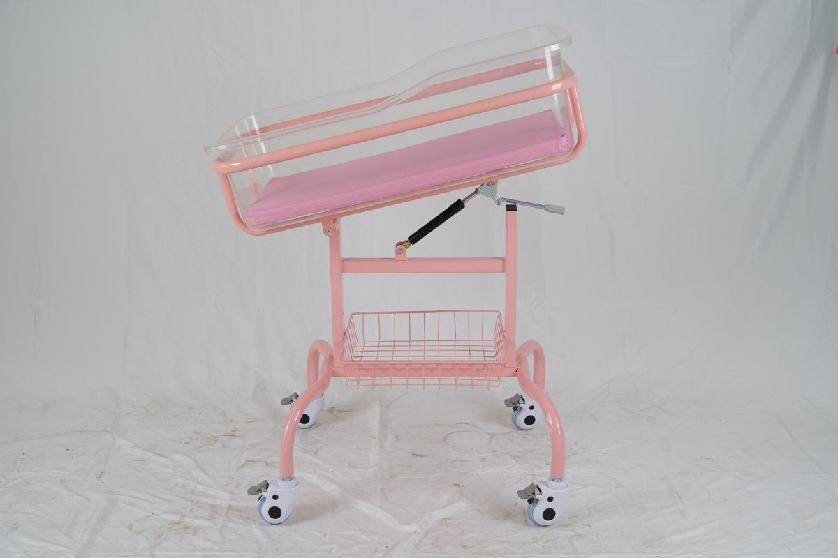 新生婴儿床婴儿推车abs医院婴儿车月子会所新生儿车床配床垫