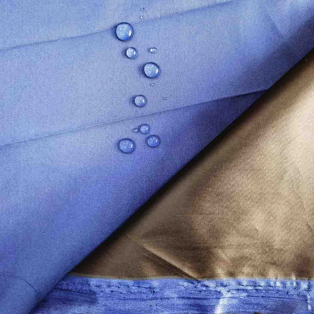 190t春亚纺黑胶雨伞布 防晒 遮光防水布料 强防水面料碰起布