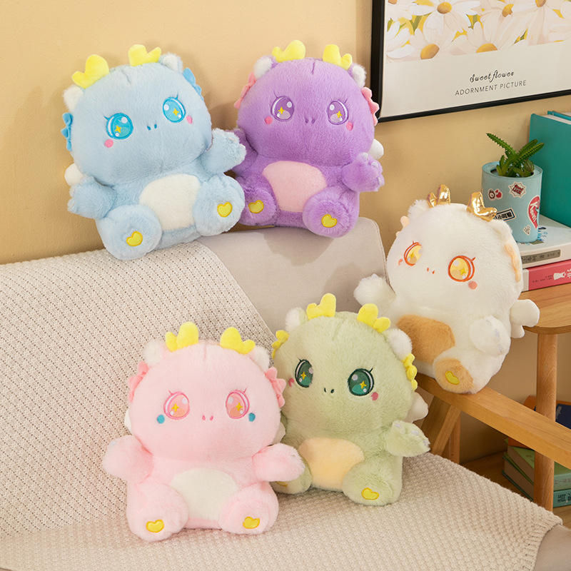 多巴胺卡通小龙毛绒玩具女生可爱生日礼物生肖龙礼品玩偶龙年公仔