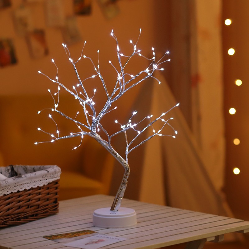 Spot Direct Sales Valentine's Day Room Decoration Colored Lights Led Firefly Tree Lights Starry Sky Birthday Gift Night Light