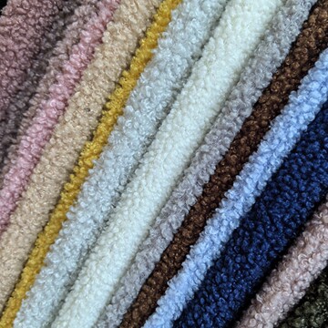 薄小粒泰迪绒小颗粒卷毛绒布 圈圈绒 沙发抱枕玩具毛绒布料