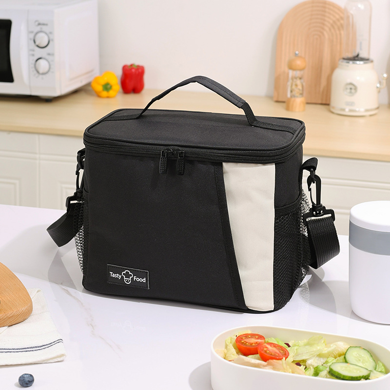 New Dopamine PEVA Ice Pack Waterproof Large Capacity Lunch Bag Can Carry Cross Lunch Box Bag Outdoor Picnic Bag Wholesale