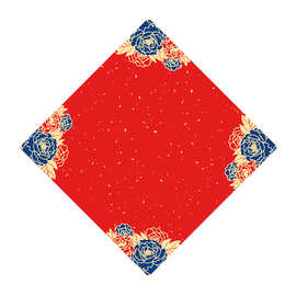 对联纸万年红空白手写春联福字红纸批发加厚蜡染春节结婚对联宣纸