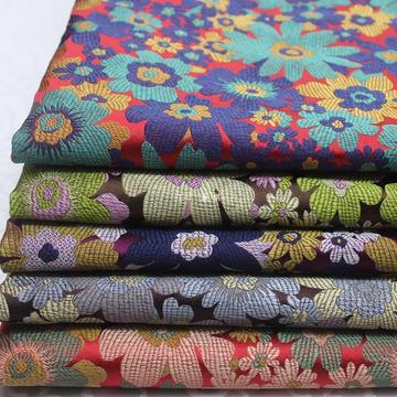 旗袍娃衣汉服棉袄蒙古袍藏袍丝绸面料装饰手工提花织锦缎仿古布料