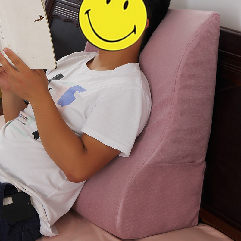 床上靠背护腰靠枕床头大靠垫孕妇医用垫老人床靠懒人记忆棉护颈枕